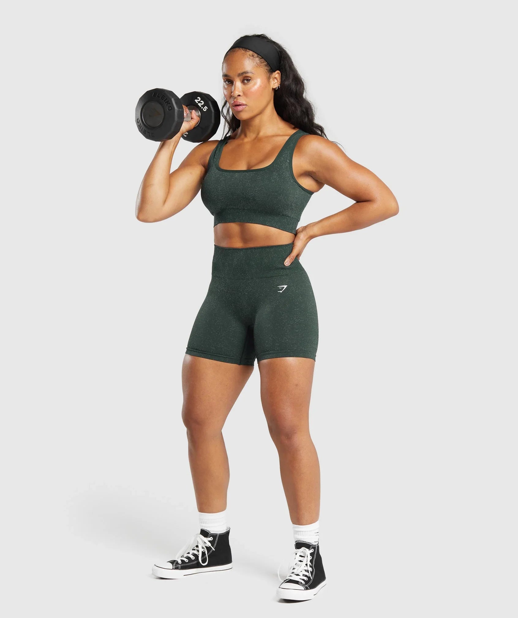 Short Sculpt Form Sem Costura – Verde militar