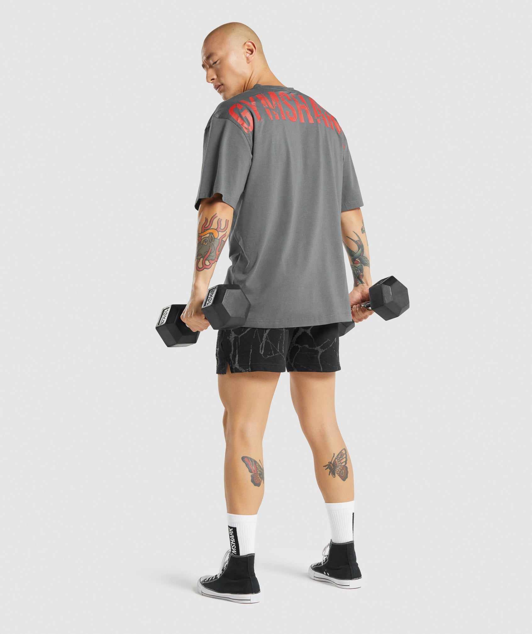 Camisa Oversized Tee - Cinza Carvão